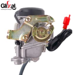 Glixal 20mm Big Bore Carb CVK Carburetor for Chinese GY6 49cc 50cc 60cc 80cc 100cc 139QMB 139QMA Scooter Moped ATV Go-Kart