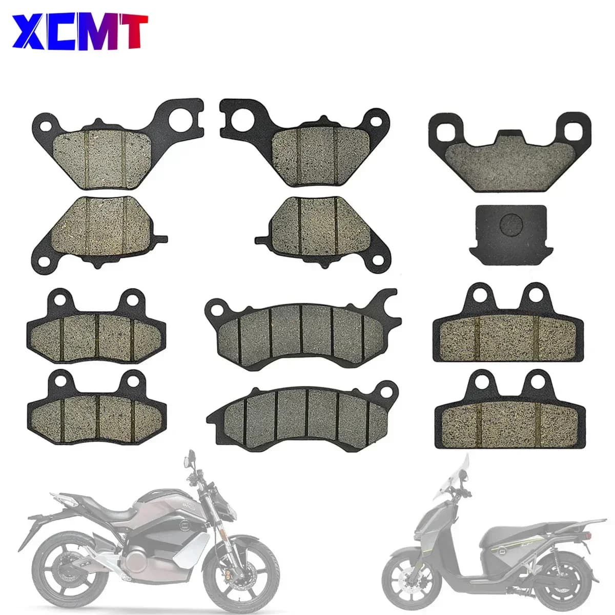 XCMT Electric Motorcycle Accessories Front Rear Brake Pads For Super Soco CU1 CU2 CU3 TS TC-MAX Pro TS RU CU-MINI Original Parts