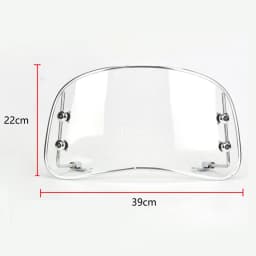 8.6inch Motorbike Windshield Clear Front Screen Wind Shield Screens Deflectors For Roman Holiday Electric Vehicle Emma Sunny