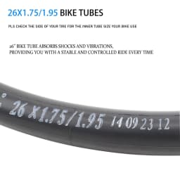 1PCS Bicycle Inner Tube Tire 26x1.75/1.95 26 inch Folding Small Wheel Tube Single Bike Cycling MTB Mountain Road Bike Inner Tube