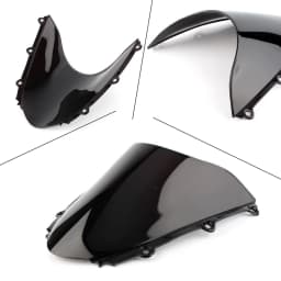 Motorcycle Double Bubble Windshield Deflector Protector Wind Screen For Honda CBR1000RR CBR 1000RR 1000 RR 2004 - 2005 2006 2007