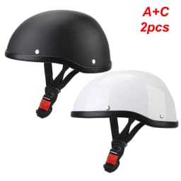 Motorcycle Helmet MTB Bike Unisex Cycling Safety Protector Half Face Type Retro Vintage Ultralight Fashion Motorbike Accessories