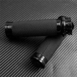 Motorcycle Universal 1"25mm Handle Bar Hand Grips Black For Harley Touring Road King Dyna VRSC Sportster XL 883 1200 XR Softail