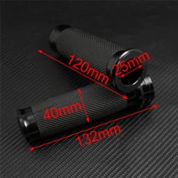 Motorcycle Universal 1"25mm Handle Bar Hand Grips Black For Harley Touring Road King Dyna VRSC Sportster XL 883 1200 XR Softail
