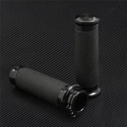 Motorcycle Universal 1"25mm Handle Bar Hand Grips Black For Harley Touring Road King Dyna VRSC Sportster XL 883 1200 XR Softail
