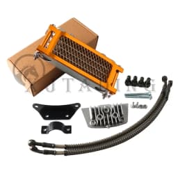 Motocross Universal 50cc-140cc Modified Oil Cooler Oil Radiator Kit for Honda Yamaha Kawasaki Dirt Bike Mopeds Enduro Motocross