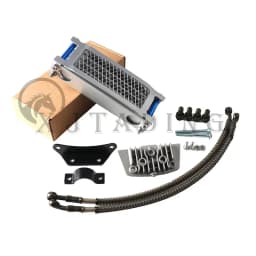 Motocross Universal 50cc-140cc Modified Oil Cooler Oil Radiator Kit for Honda Yamaha Kawasaki Dirt Bike Mopeds Enduro Motocross