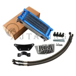 Motocross Universal 50cc-140cc Modified Oil Cooler Oil Radiator Kit for Honda Yamaha Kawasaki Dirt Bike Mopeds Enduro Motocross