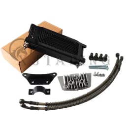 Motocross Universal 50cc-140cc Modified Oil Cooler Oil Radiator Kit for Honda Yamaha Kawasaki Dirt Bike Mopeds Enduro Motocross