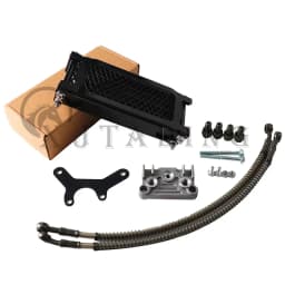 Motocross Universal 50cc-140cc Modified Oil Cooler Oil Radiator Kit for Honda Yamaha Kawasaki Dirt Bike Mopeds Enduro Motocross