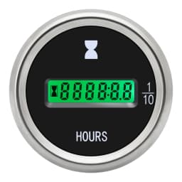 52mm Electronic Hour Meter Green LED Digital Hours Gauge Counter Universal for Motorcycle Car Marine Boats ATV 12V 24V