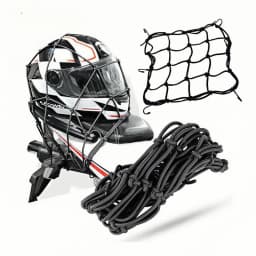 Motorcycle Cargo Net , Elastic Luggage Mesh Nets for Motorcycle Bike Scooter, Heavy Duty Bungee Holder Organizer Accessories