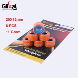 Glixal 20x12mm High Performance Racing Variator Roller Weights for Benelli MBK Yamaha Aerox 155 Nmax Zuma Vino 125 Scooter ATV
