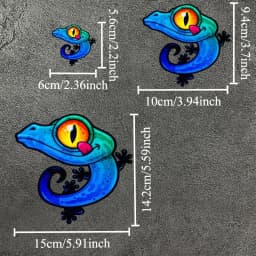 1PC Colorful Gecko Motorcycle Stickers Waterproof for Motorbike DIY Scooter Body Helmet Box Car Window Universal Vinyl Decals