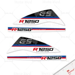 Motorcycle HandGuard Stickers Decals Waterproof For R1250GS ADV R1200GS Adventure F850/750/650GS F900XR 40 Years Triple Black