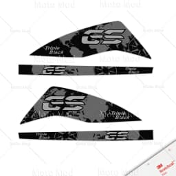Motorcycle HandGuard Stickers Decals Waterproof For R1250GS ADV R1200GS Adventure F850/750/650GS F900XR 40 Years Triple Black