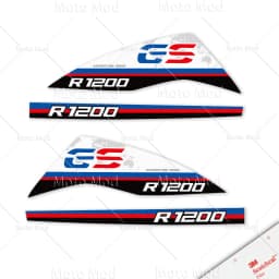 Motorcycle HandGuard Stickers Decals Waterproof For R1250GS ADV R1200GS Adventure F850/750/650GS F900XR 40 Years Triple Black