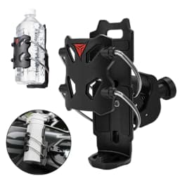 Motorcycle Outdoor Riding Mirror Handlebar Water Bottle Cup Holder Universal Adjustable Drinking Cup Bracket