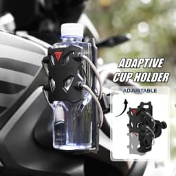 Motorcycle Outdoor Riding Mirror Handlebar Water Bottle Cup Holder Universal Adjustable Drinking Cup Bracket