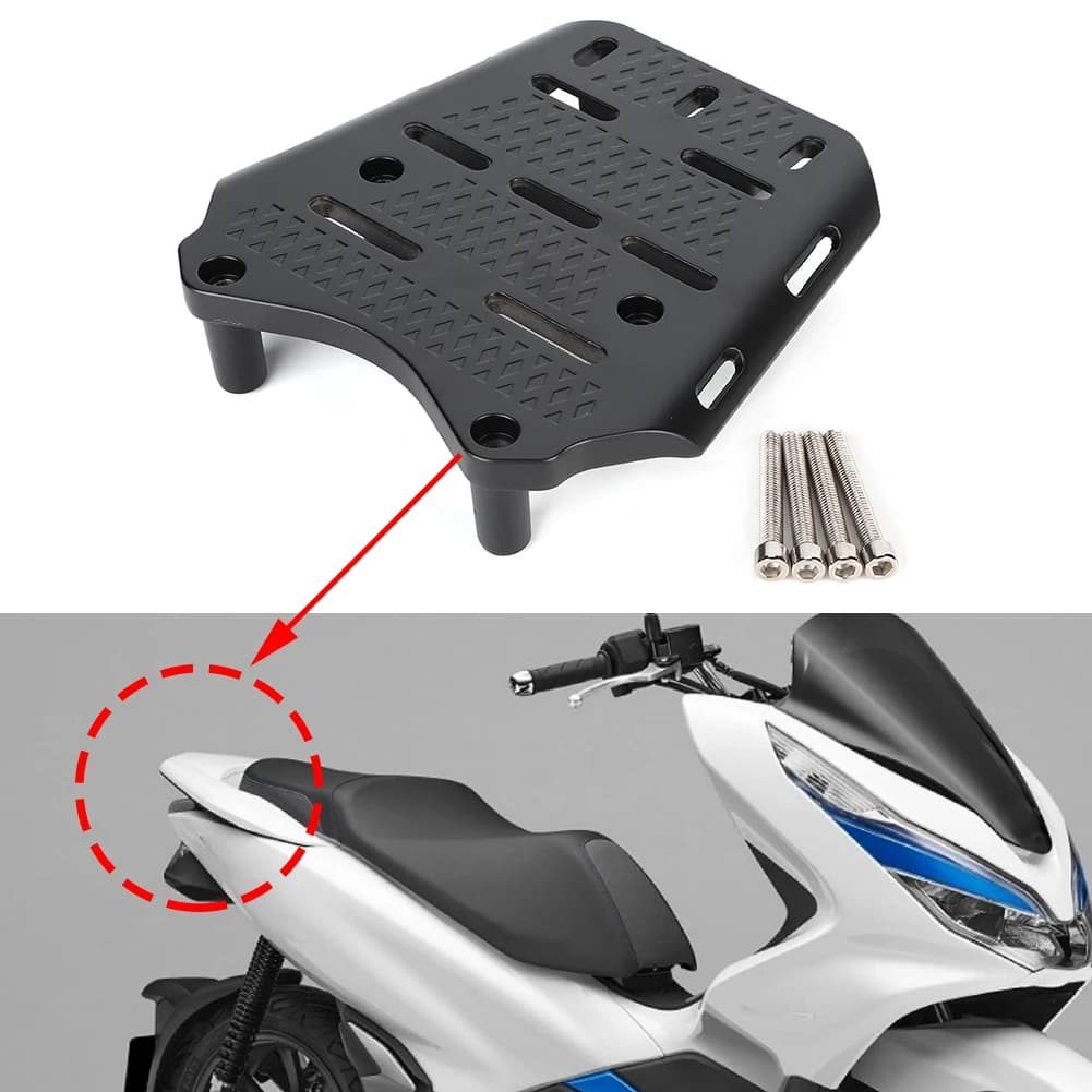 Rear Luggage Rack for CNC Aluminum Alloy Motorcycle Rear Luggage Rack Holder Shelf for PCX 125 150 2014-2019