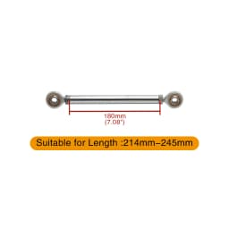 Chrome Motorcycle Shift Rod Linkage M6 Left-Right Side Thread 40-400mm 60 80 100 120 160 180 200 220 240 260 280 320 340 380mm