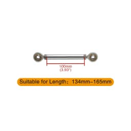Chrome Motorcycle Shift Rod Linkage M6 Left-Right Side Thread 40-400mm 60 80 100 120 160 180 200 220 240 260 280 320 340 380mm