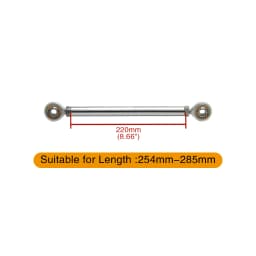 Chrome Motorcycle Shift Rod Linkage M6 Left-Right Side Thread 40-400mm 60 80 100 120 160 180 200 220 240 260 280 320 340 380mm