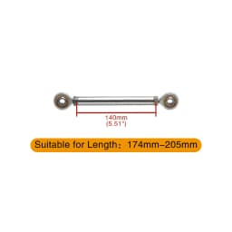 Chrome Motorcycle Shift Rod Linkage M6 Left-Right Side Thread 40-400mm 60 80 100 120 160 180 200 220 240 260 280 320 340 380mm