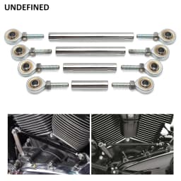 Chrome Motorcycle Shift Rod Linkage M6 Left-Right Side Thread 40-400mm 60 80 100 120 160 180 200 220 240 260 280 320 340 380mm