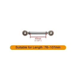 Chrome Motorcycle Shift Rod Linkage M6 Left-Right Side Thread 40-400mm 60 80 100 120 160 180 200 220 240 260 280 320 340 380mm