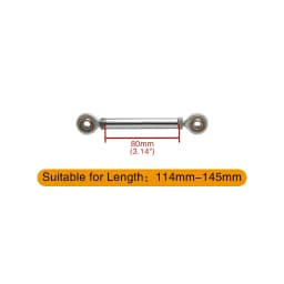 Chrome Motorcycle Shift Rod Linkage M6 Left-Right Side Thread 40-400mm 60 80 100 120 160 180 200 220 240 260 280 320 340 380mm