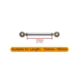 Chrome Motorcycle Shift Rod Linkage M6 Left-Right Side Thread 40-400mm 60 80 100 120 160 180 200 220 240 260 280 320 340 380mm