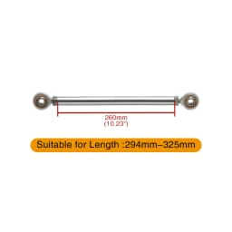 Chrome Motorcycle Shift Rod Linkage M6 Left-Right Side Thread 40-400mm 60 80 100 120 160 180 200 220 240 260 280 320 340 380mm