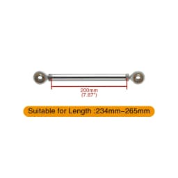 Chrome Motorcycle Shift Rod Linkage M6 Left-Right Side Thread 40-400mm 60 80 100 120 160 180 200 220 240 260 280 320 340 380mm