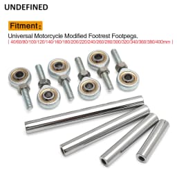 Chrome Motorcycle Shift Rod Linkage M6 Left-Right Side Thread 40-400mm 60 80 100 120 160 180 200 220 240 260 280 320 340 380mm