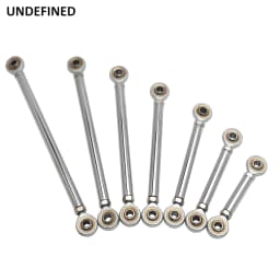 Chrome Motorcycle Shift Rod Linkage M6 Left-Right Side Thread 40-400mm 60 80 100 120 160 180 200 220 240 260 280 320 340 380mm