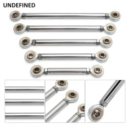 Chrome Motorcycle Shift Rod Linkage M6 Left-Right Side Thread 40-400mm 60 80 100 120 160 180 200 220 240 260 280 320 340 380mm