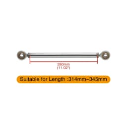 Chrome Motorcycle Shift Rod Linkage M6 Left-Right Side Thread 40-400mm 60 80 100 120 160 180 200 220 240 260 280 320 340 380mm