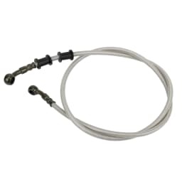 800mm/1000mm/1100mm/1200mm Motorcycle Brake Hose Kit - Stainless Steel Braided Hydraulic Brake Line for Universal Fitment