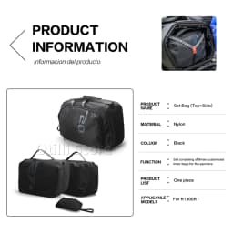 NEW Motorcycle Accessories Side Luggage Bags For BMW R 1300 RT Black Topcase Next Inner Bag R1300RT R 1300RT R1300 RT 2025