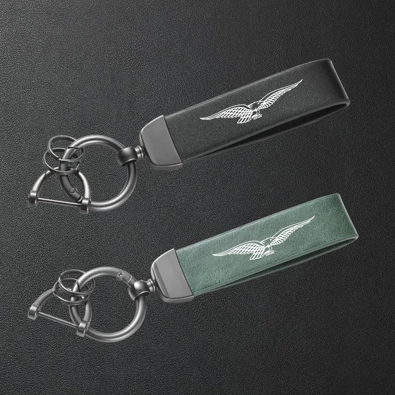 For Guzzi V85TT V7 V9 Breva 850 1100 1200 GRISO 1100 NORGE 1200 GT8V 75 High-Grade Leather Motorcycle Keychain Holder Keyring