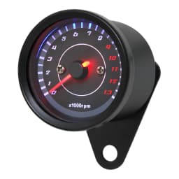 12V Universal Motorcycle Tachometer LED Electronic Tach Gauge Motobike Accessory Machinery Electronic Tachometer 0-13000 RPM