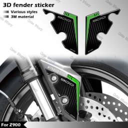 3D Motorcycle Fender Sticker Front Fender Decals Accessories For Z900 Z 900 2021-2025