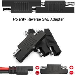 SAE Polarity Reverse Adapter SAE to SAE Connectors for Solar Panel Battery Power Charger Maintainer Motorcycle