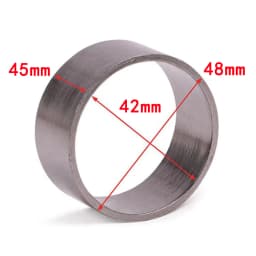 30-58mm Inner & 35-63mm Outer Dia Universal Motorcycle Dirt PitBike Exhaust Pipe Muffler Connector Adapter Link Gasket Seal Ring
