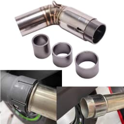 30-58mm Inner & 35-63mm Outer Dia Universal Motorcycle Dirt PitBike Exhaust Pipe Muffler Connector Adapter Link Gasket Seal Ring