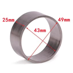 30-58mm Inner & 35-63mm Outer Dia Universal Motorcycle Dirt PitBike Exhaust Pipe Muffler Connector Adapter Link Gasket Seal Ring