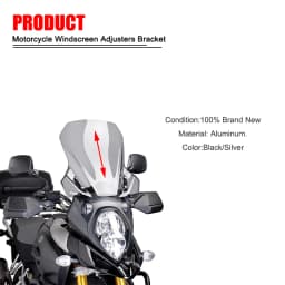 For SUZUKI V-STORM 650 DL650 Windscreen Adjusters Motorcycle CNC Windshield Bracket V STROM 650 DL 650 2017-2022 2018 2019 2020