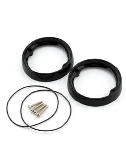 Deep Dish Turn Signal Lenses Bezels Trim Ring Flat Chrome For Harley Road Glide Road King Electra Tour Glide Heritage 1986-2021