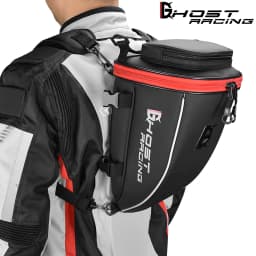 GHOST RACING Motorcycle Tail Tank Bag Waterproof Multifunction Backage Motobike 10L Storage Luggage Large Capacity Accessories